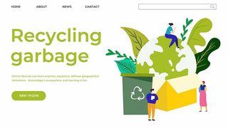 英文环保宣传海报PSD模板