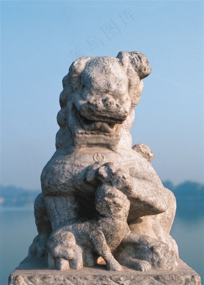 石墩雕刻图案和样式建筑摄影jpg素材