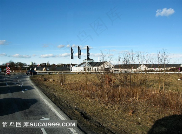 欧洲风光丹麦首都哥本哈根郊外的景色