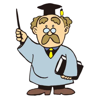 老爷爷上课卡通蓝色少儿兴趣班素材