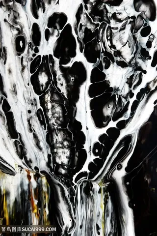 抽象唯美大理石艺术油画
