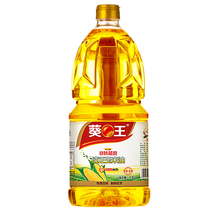 葵王玉米油1.8升超市商品白底图免抠实物摄影png格式图片透明底