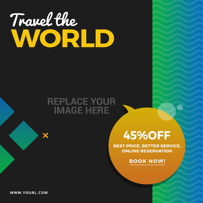 设计广告销售旅游横幅素材