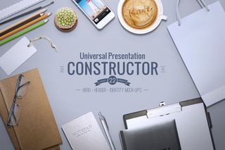 本子办公用品背景俯视图