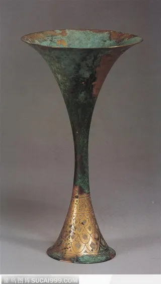 漂亮的青铜器酒杯