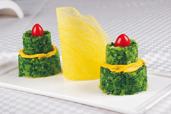 0911LCS-770茄汁黄豆拌菜心