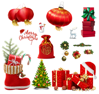 圣诞节元素高清PNG免抠图片 圣诞节元素高清PNG免抠图片