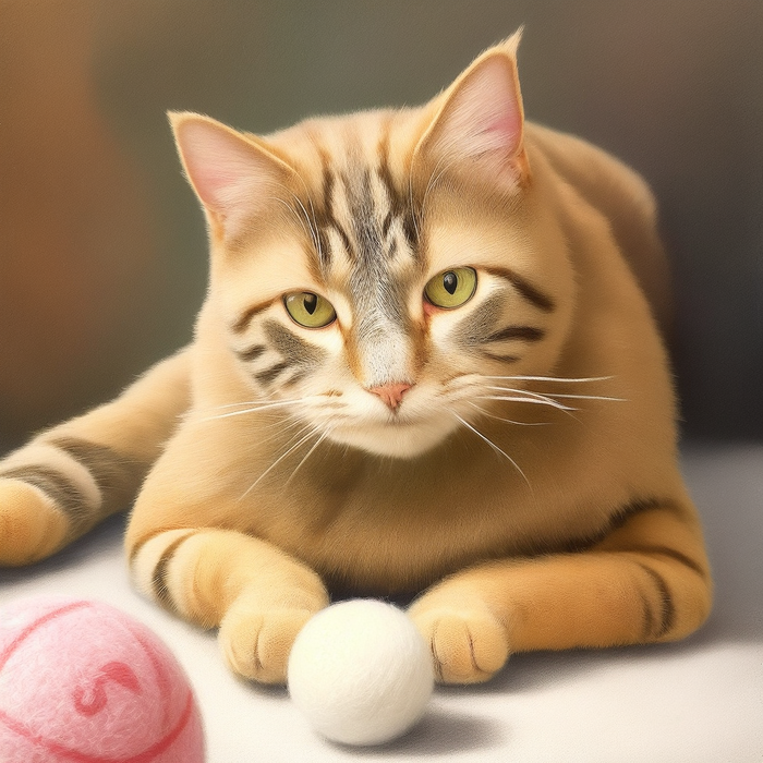 浅黄橘色猫咪