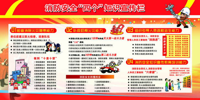 消防四个psd模版下载