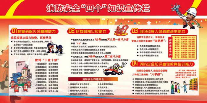 消防四个psd模版下载