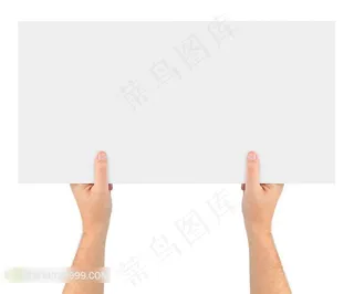 双手举纸牌手势