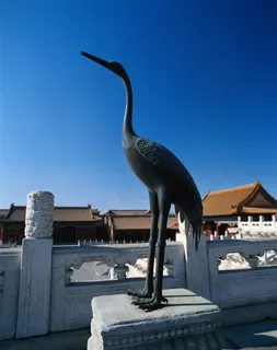 太和殿月台上铜鹤 太和殿月台上铜鹤