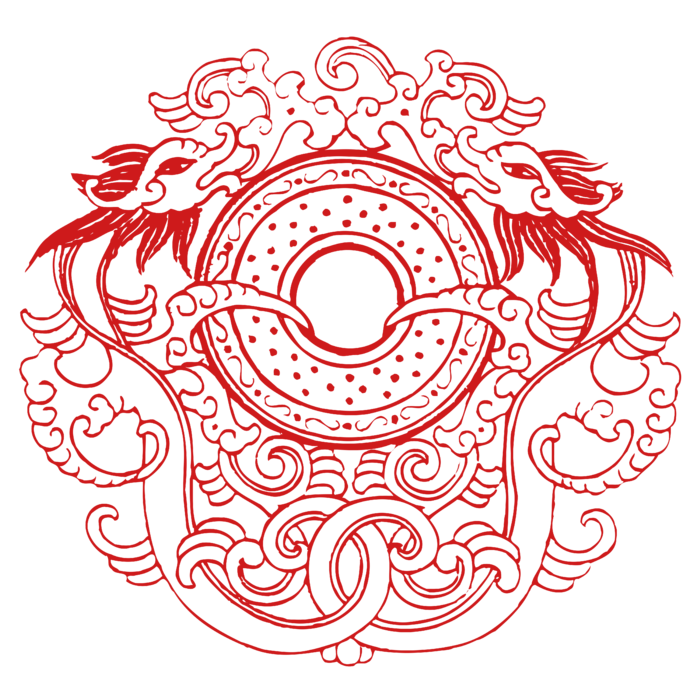 红色喜庆简约风传统吉祥纹样纹路纹理免扣PNG素材图片 (85)