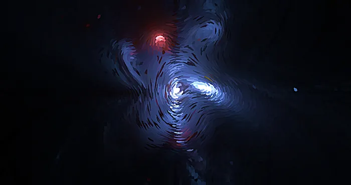 梵高星空质感的太空宇宙底纹背景
