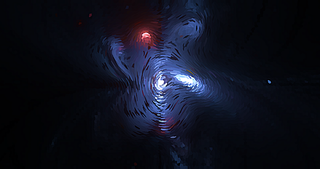 梵高星空质感的太空宇宙底纹背景