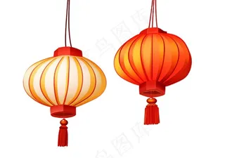 中国风灯笼插画
