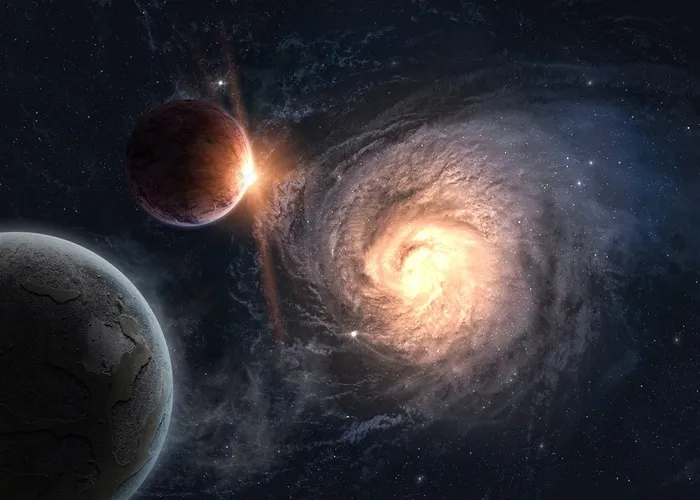 唯美宇宙银河系背景