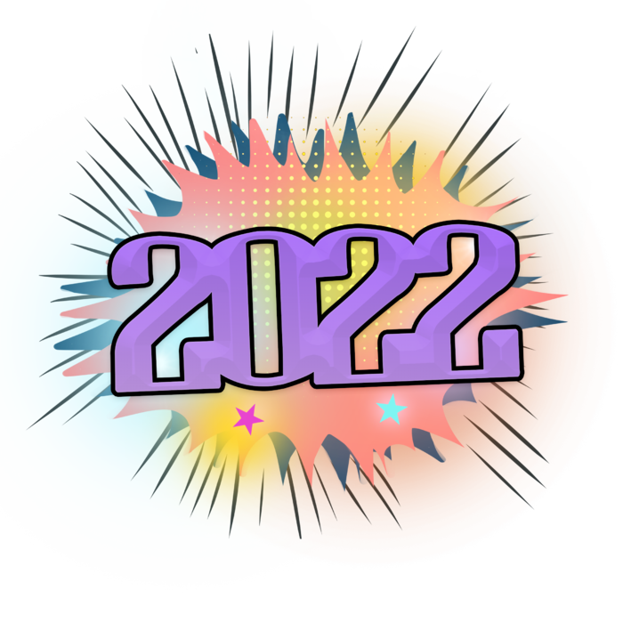 2022新年艺术创意字体虎年3D立体标题数字文字png免抠字素材
