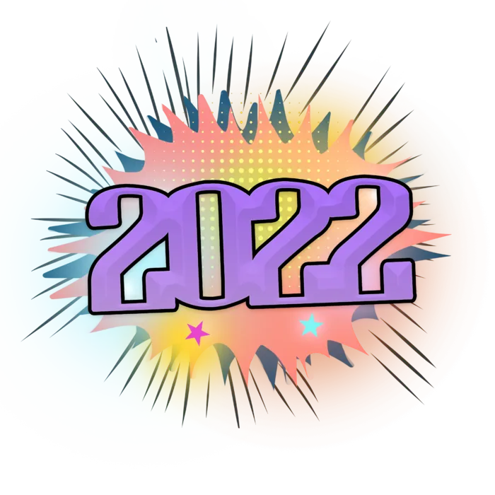 2022新年艺术创意字体虎年3D立体标题数字文字png免抠字素材