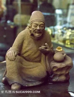 紫砂工艺茶痴陆羽塑像