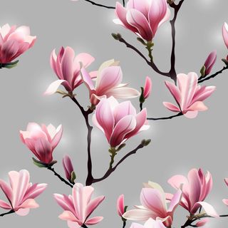 花卉唯美手绘花朵面料纹理手机壳布料面料印花服装矢量图案素材