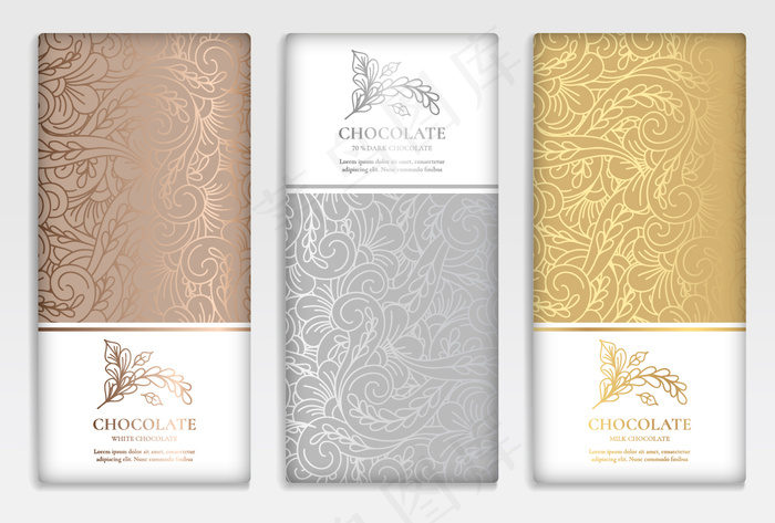 精美欧式花纹矢量图案