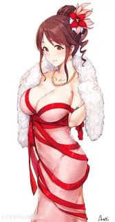 高清日本性感礼服女生动漫图片