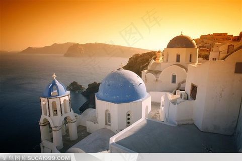 希娜圣托里尼海景风景图片
