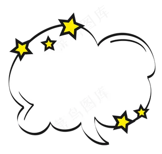 卡通边框 卡通彩色框  手绘对话框 可爱边框 免抠