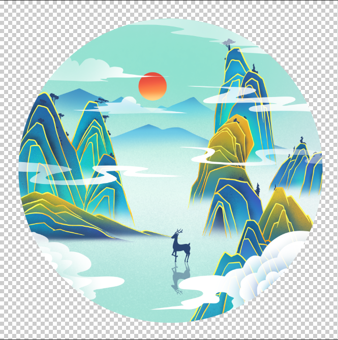装饰画玄关psd模版下载