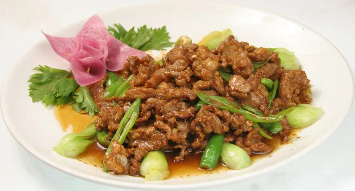 47小炒羊里脊 阜平饺子城