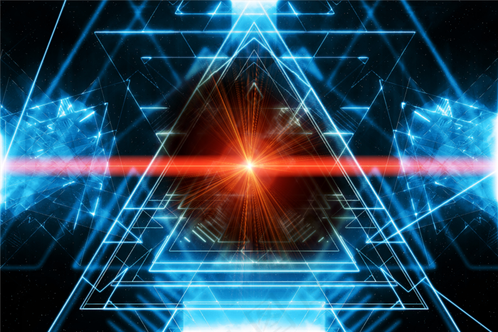 蓝色信息数码高科技创意背景