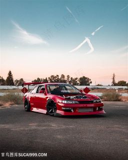 拉力赛车跑车红色赛车