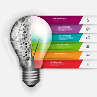 ppt素材3d数据图表模板可视化图形统计标签矢量图标模型ai源文件