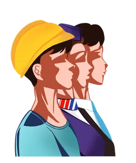 五一劳动节卡通人物插画五一艺术字PNG免抠图元素设计ps素材合集