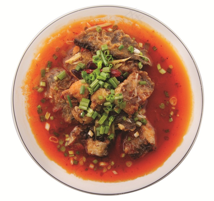 海鲜红烧鱼块（美食图片）