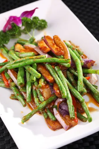 长豆角烧紫茄