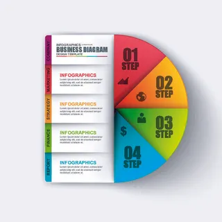 ppt素材3d数据图表模板可视化图形统计标签矢量图标模型ai源文件