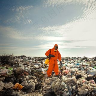 环保污染与人物摄影高清图片