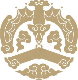 中国风传统吉祥寓意图案古代喜庆祥瑞纹样纹饰PNG免抠