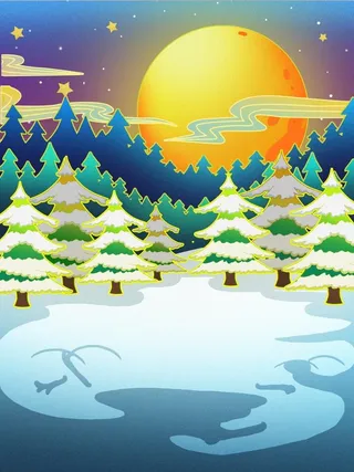 圣诞节圣诞树插画