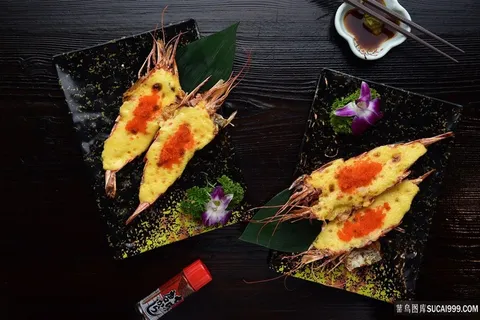 高清日本料理基围虾天妇罗美食图片 高清日本料理基围虾天妇罗美食图片