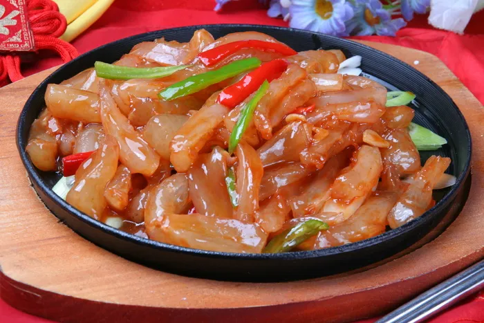 45铁板牛蹄筋.JPG 福香圓餃子