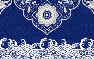 中国风古风国潮祥云旭日背景