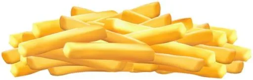 薯条 PNG免抠(600x190)