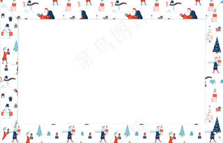 圣诞边框, 假期, 边境, 圣诞节, 礼物, 喜庆的