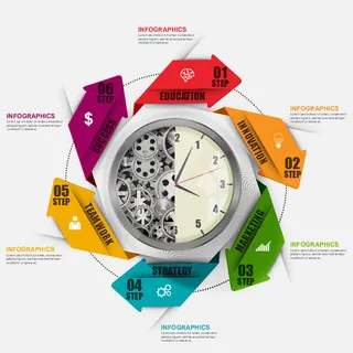 ppt素材3d数据图表模板可视化图形统计标签矢量图标模型ai源文件