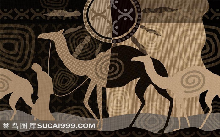 简约骆驼图案素材