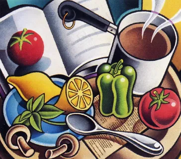 国外食品插画图片