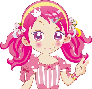 卡通小人物动画女孩